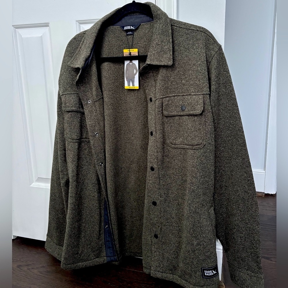 NWT Eddie Bauer | Men's Olive Green Jacket |  Medium